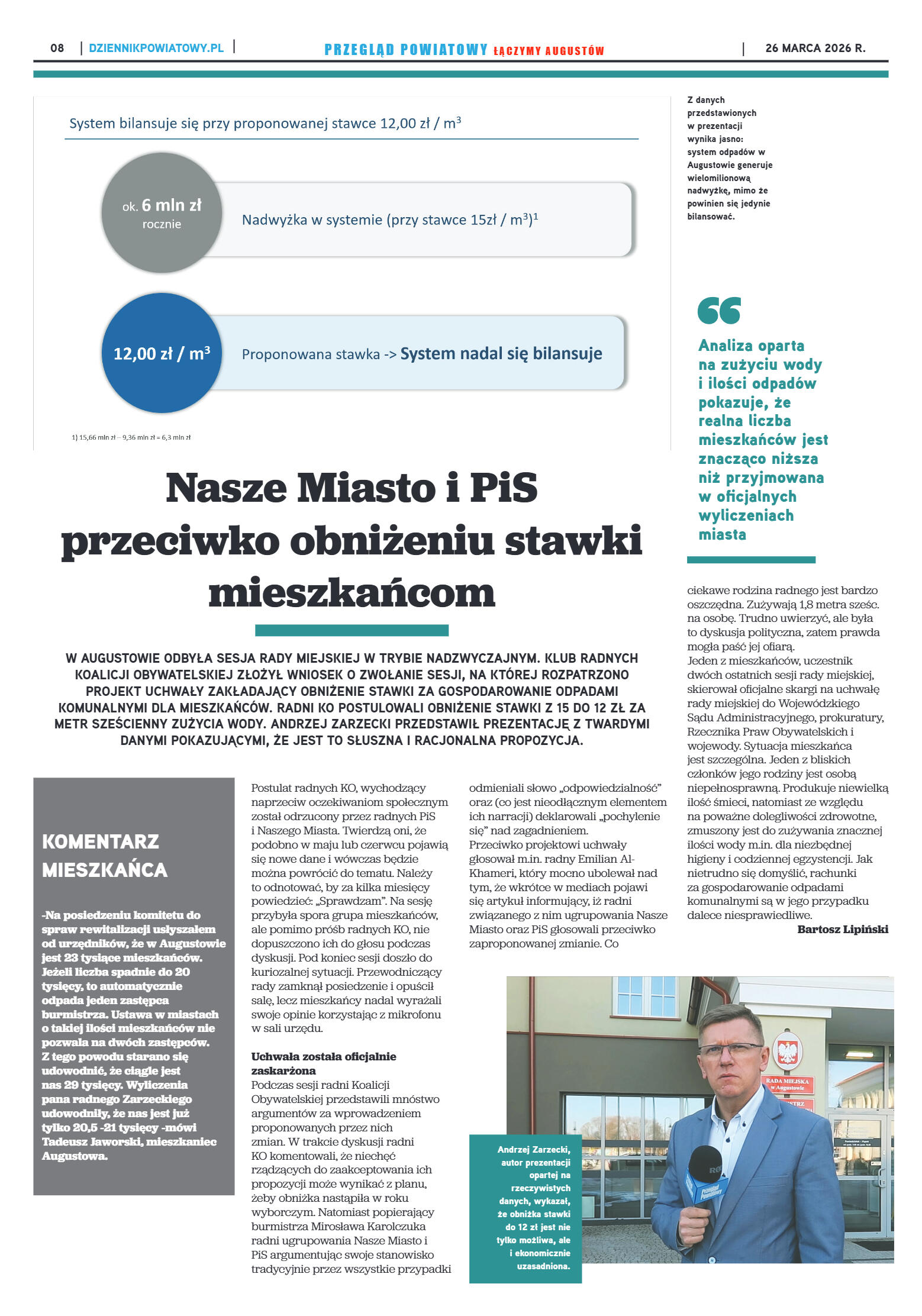 Miesięcznik Przegląd Powiatowy nr 3 z dnia 26 marc - strona 8