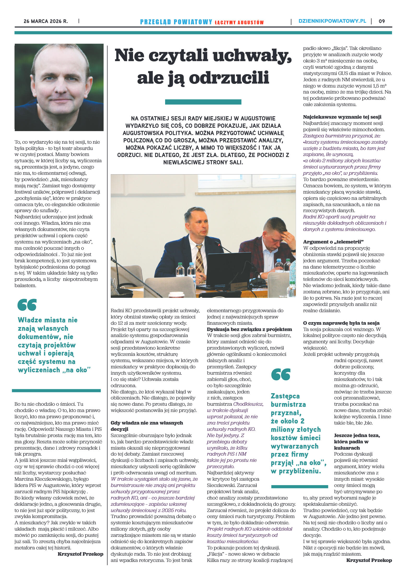 Miesięcznik Przegląd Powiatowy nr 3 z dnia 26 marc - strona 9