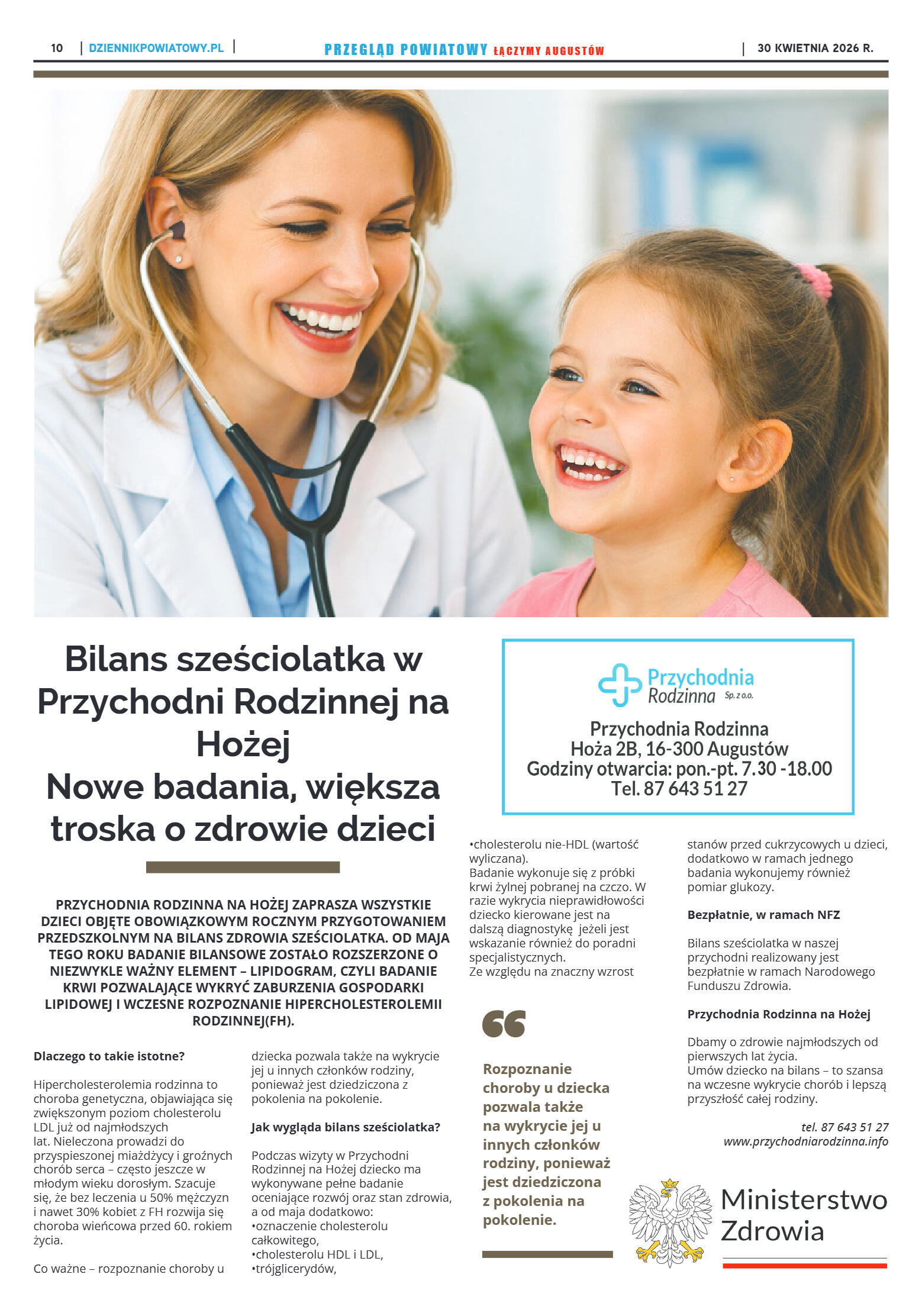 Miesięcznik Przegląd Powiatowy nr 4 z dnia 30 kwie - strona 10