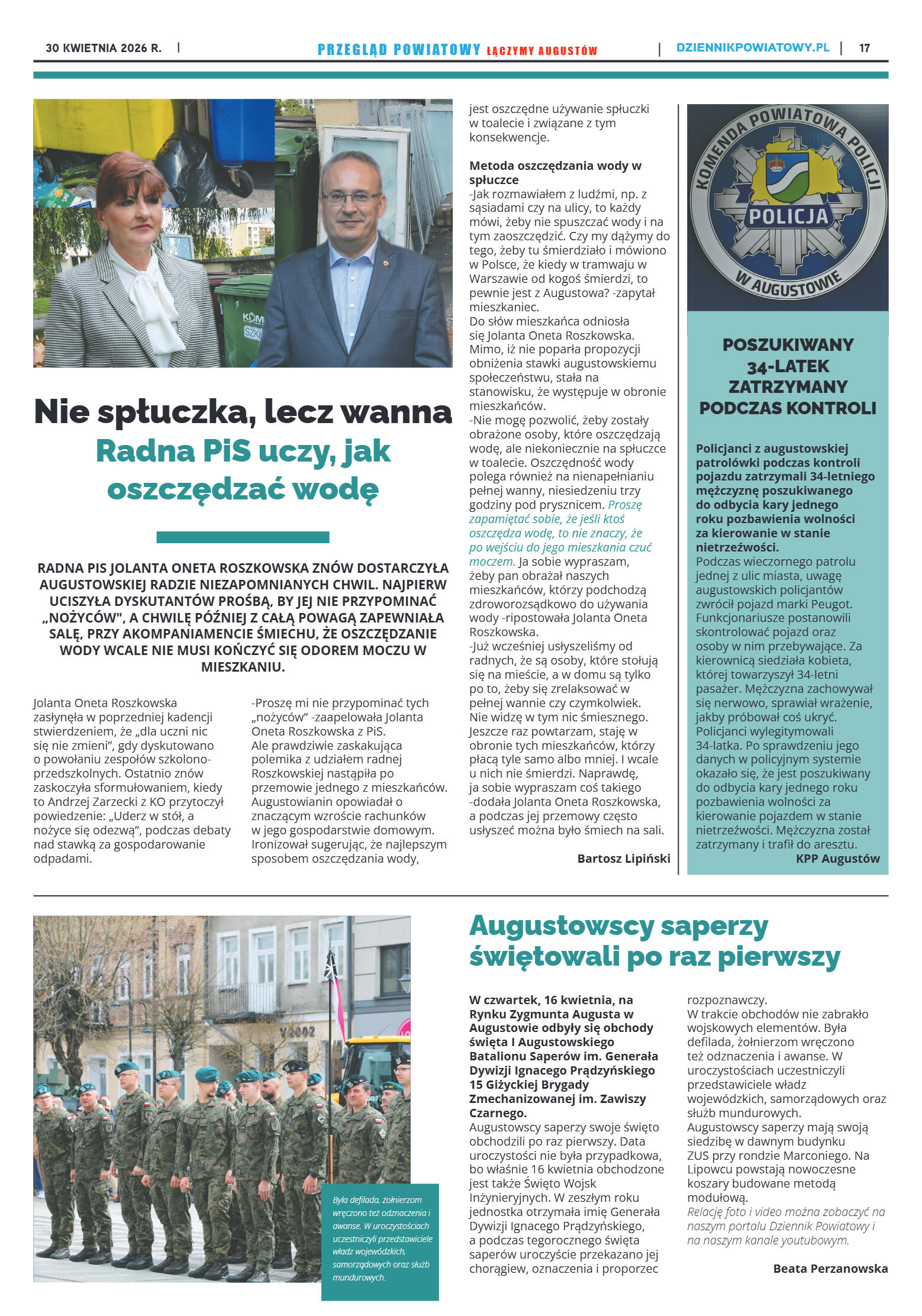Miesięcznik Przegląd Powiatowy nr 4 z dnia 30 kwie - strona 17