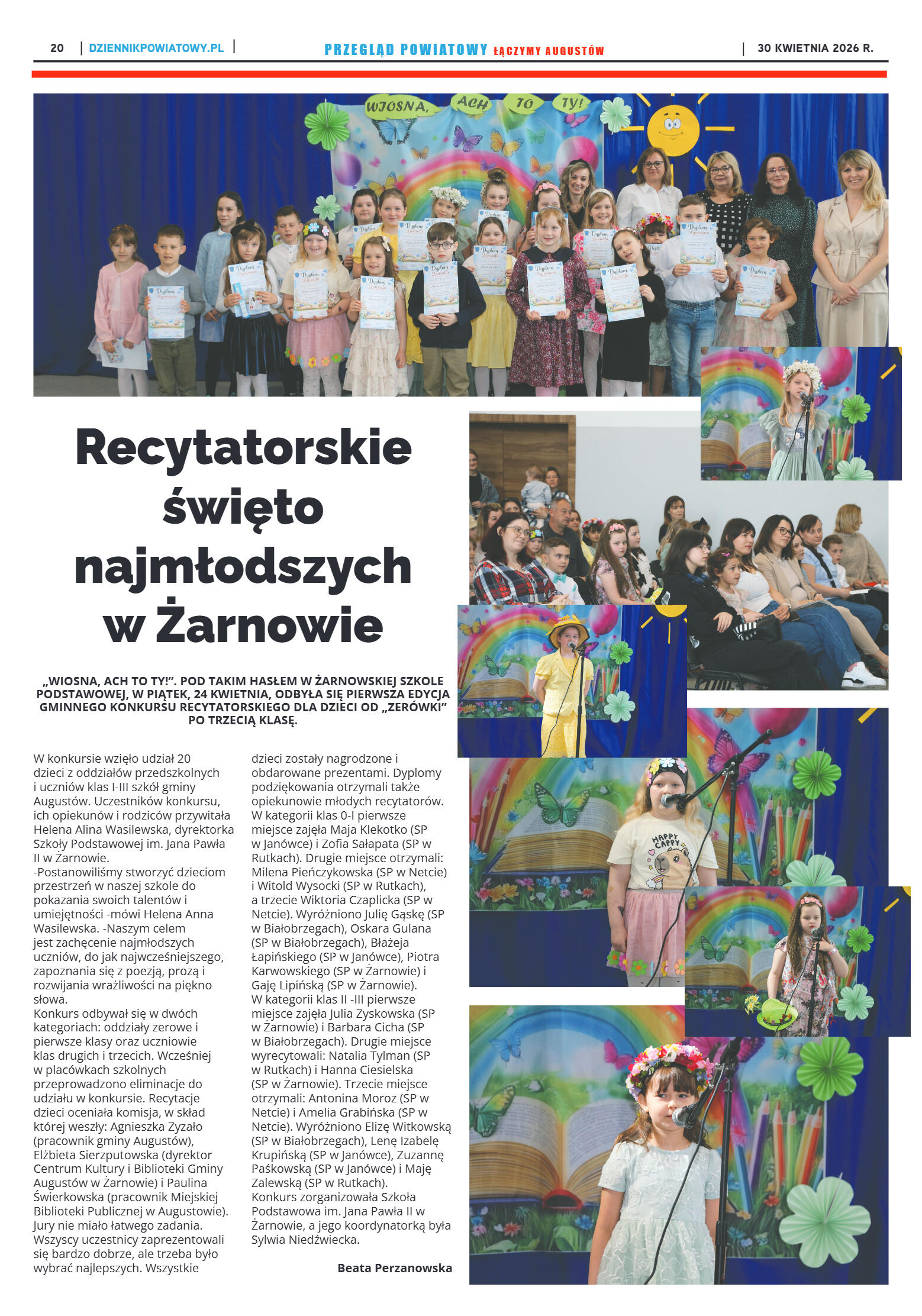 Miesięcznik Przegląd Powiatowy nr 4 z dnia 30 kwie - strona 20