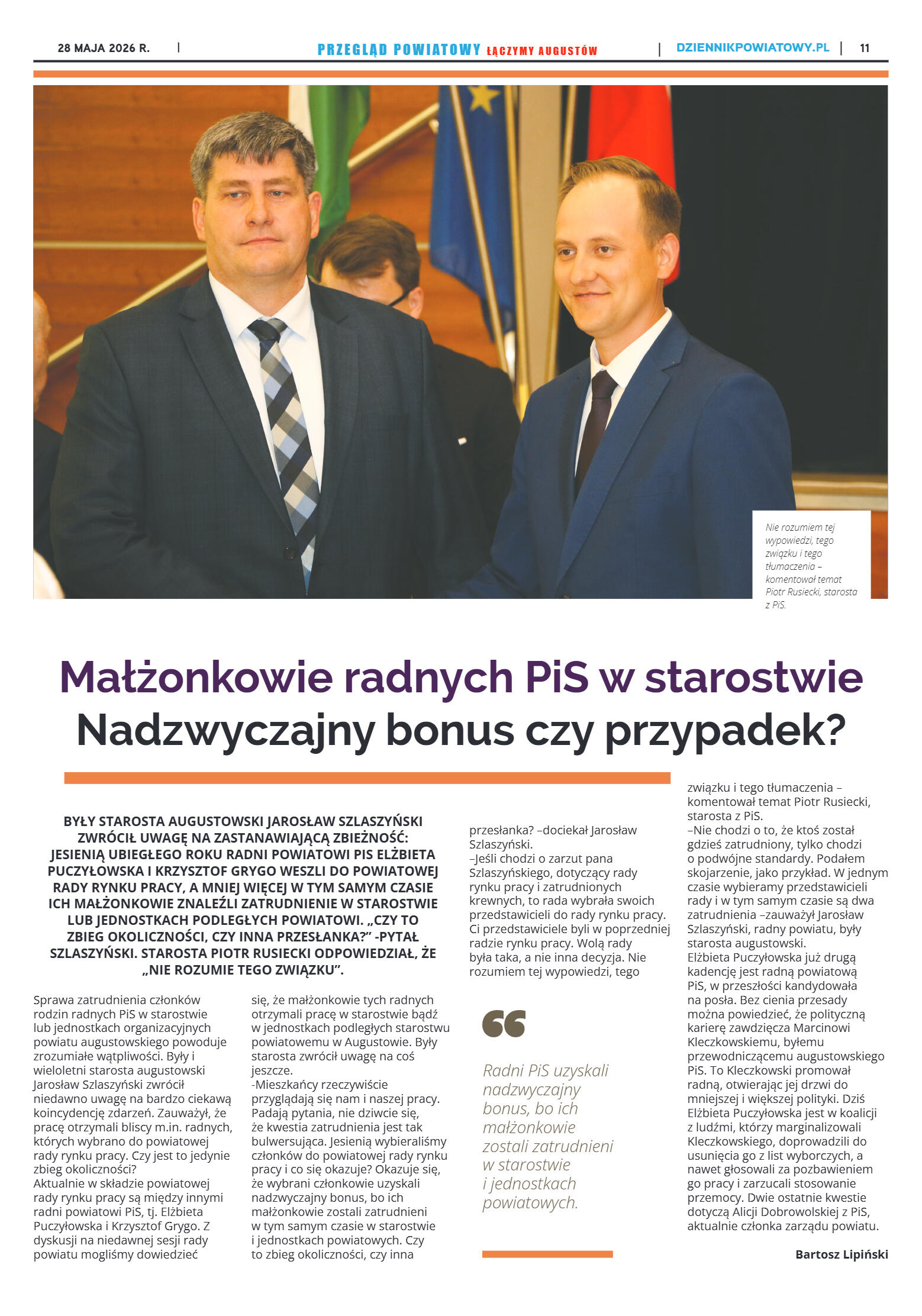 Miesięcznik Przegląd Powiatowy nr 5 z dnia 28 maja - strona 11