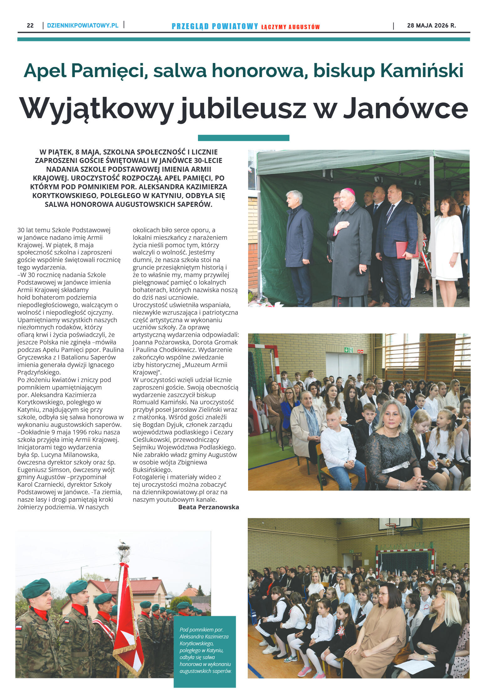 Miesięcznik Przegląd Powiatowy nr 5 z dnia 28 maja - strona 22