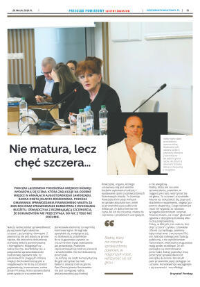 Miesięcznik Przegląd Powiatowy nr 5 z dnia 28 maja - strona 15
