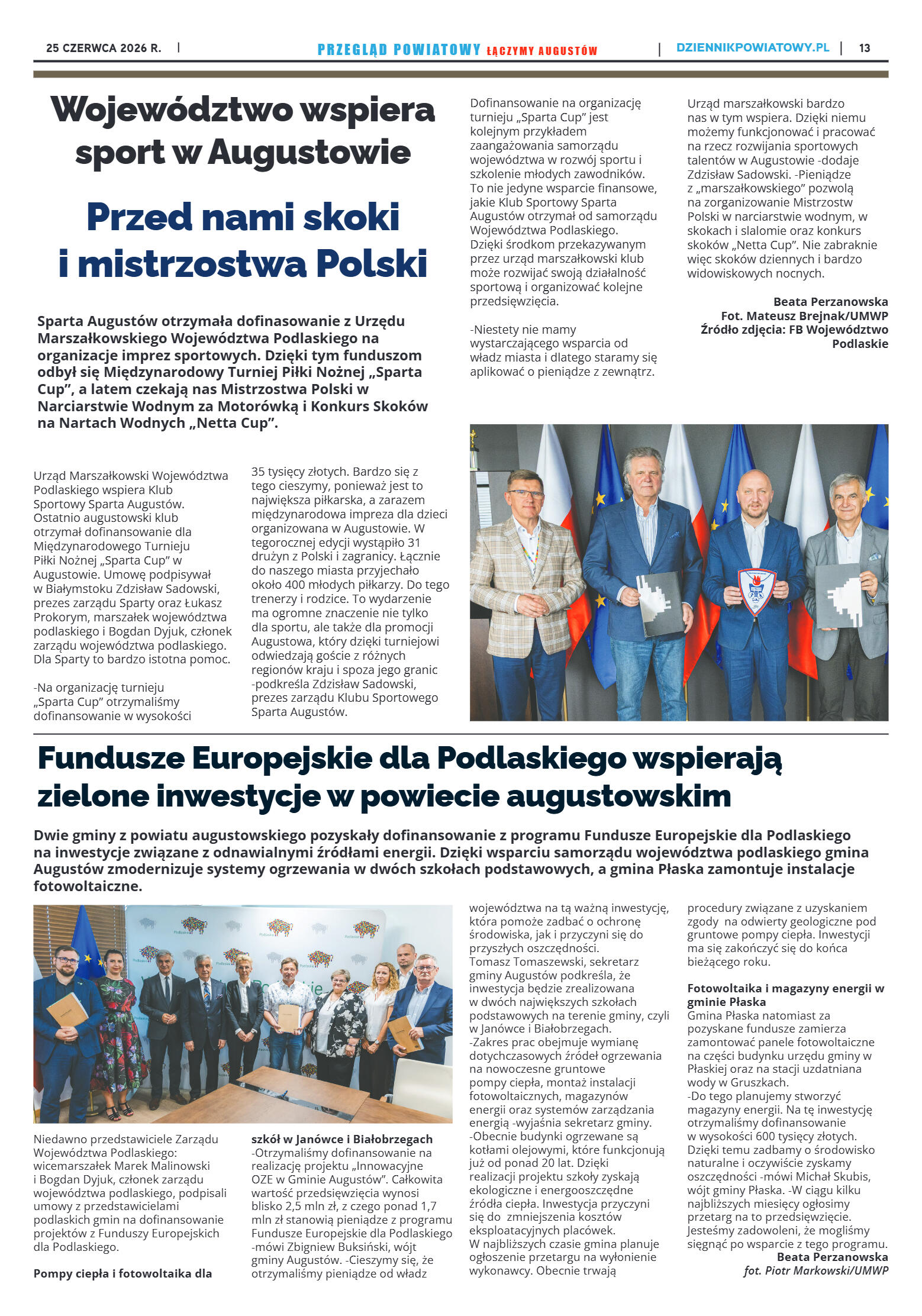 Miesięcznik Przegląd Powiatowy nr 6 z dnia 25 czer - strona 13