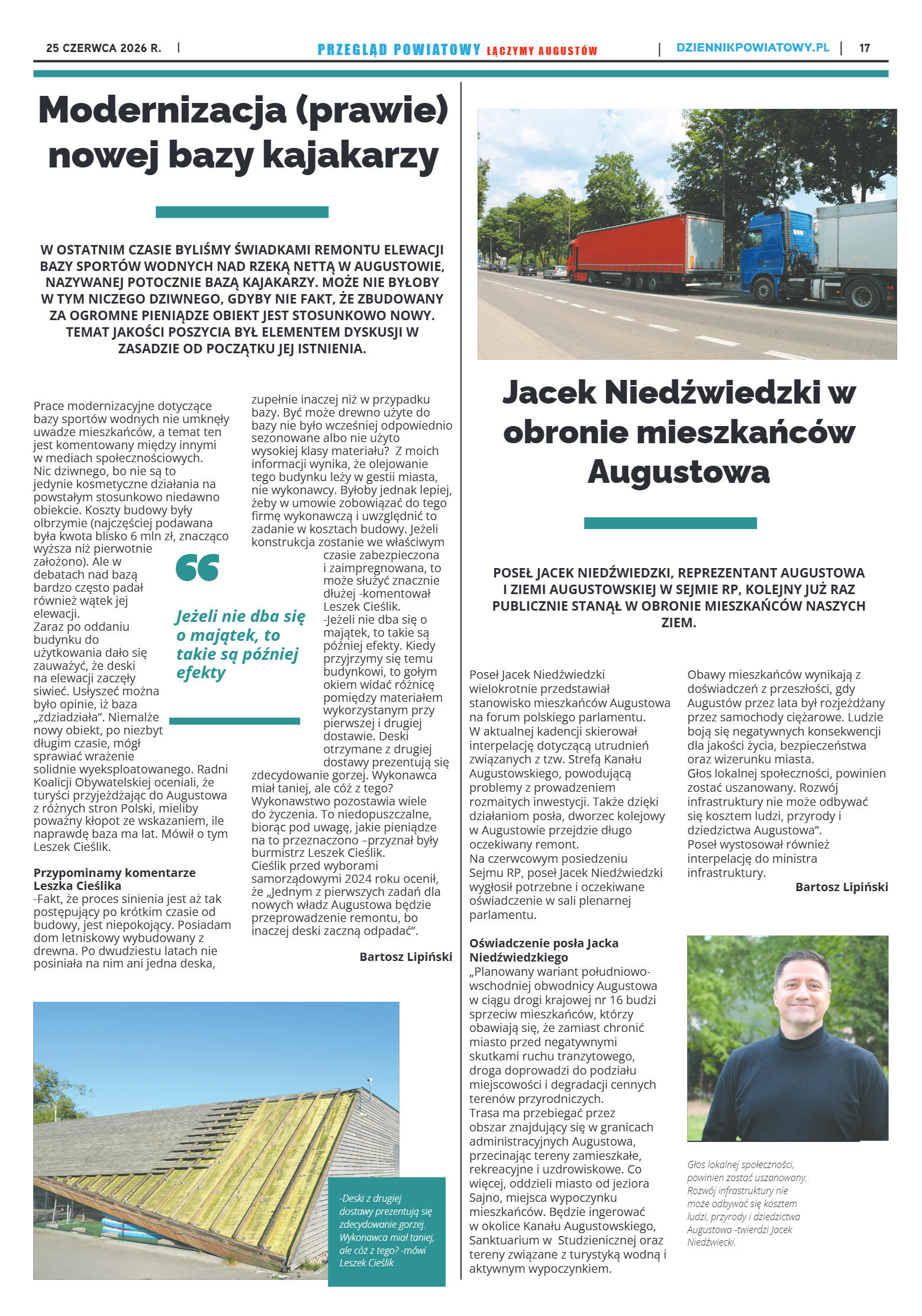 Miesięcznik Przegląd Powiatowy nr 6 z dnia 25 czer - strona 17