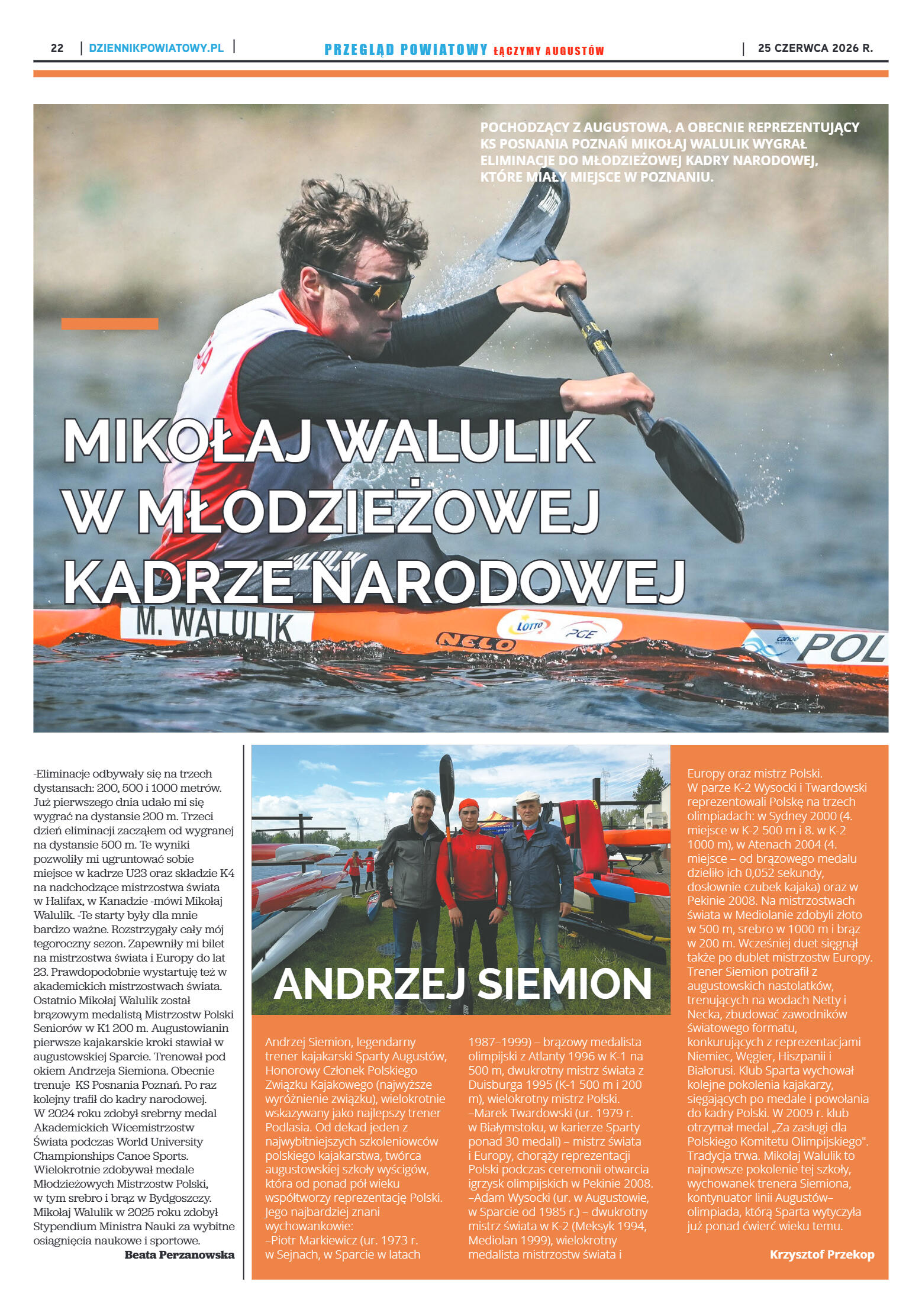 Miesięcznik Przegląd Powiatowy nr 6 z dnia 25 czer - strona 22