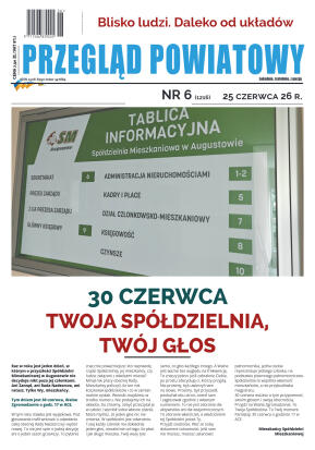 Miesięcznik Przegląd Powiatowy nr 6 z dnia 25 czer - strona 1