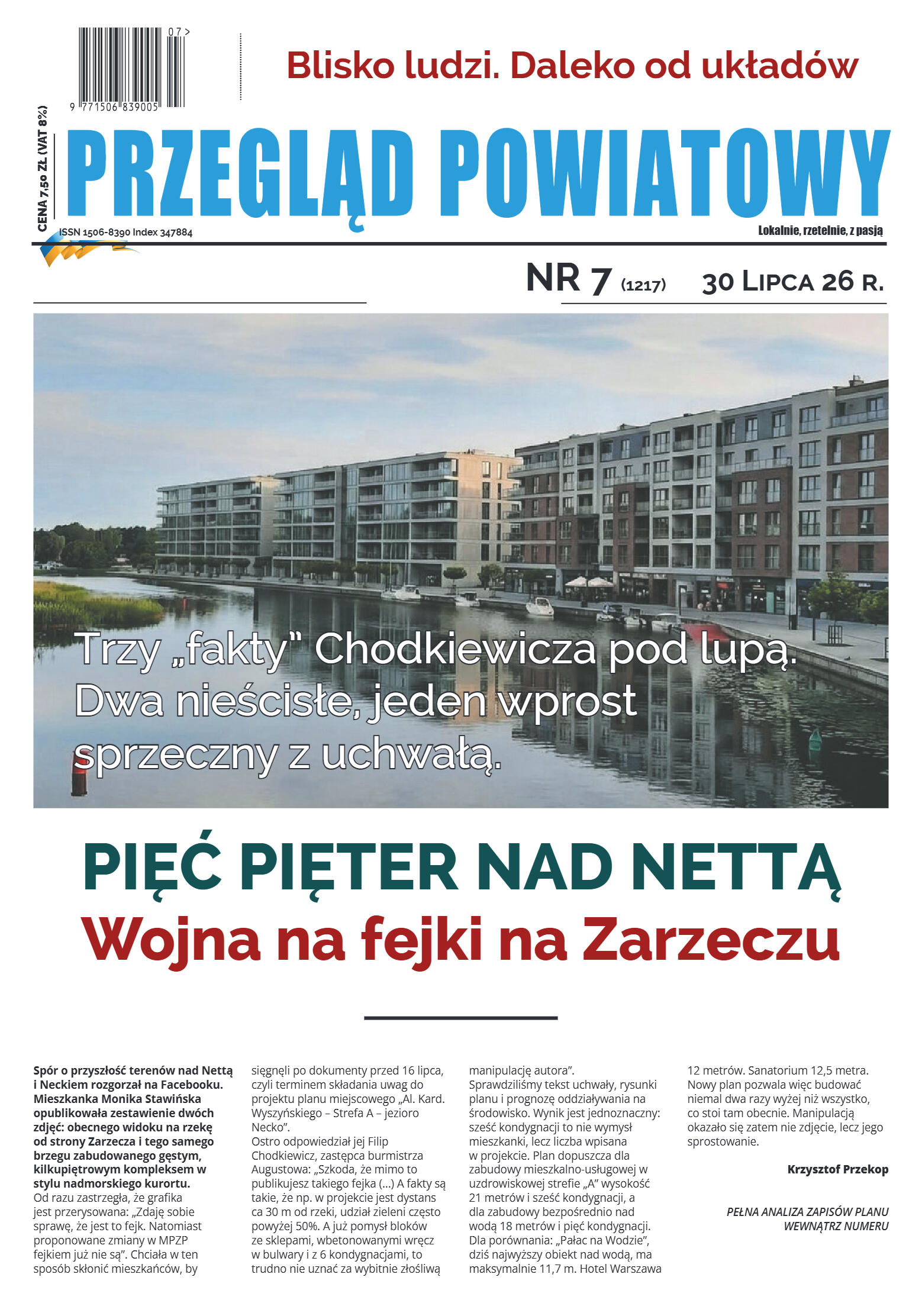 Miesięcznik Przegląd Powiatowy nr 7 z dnia 30 czer - strona 1