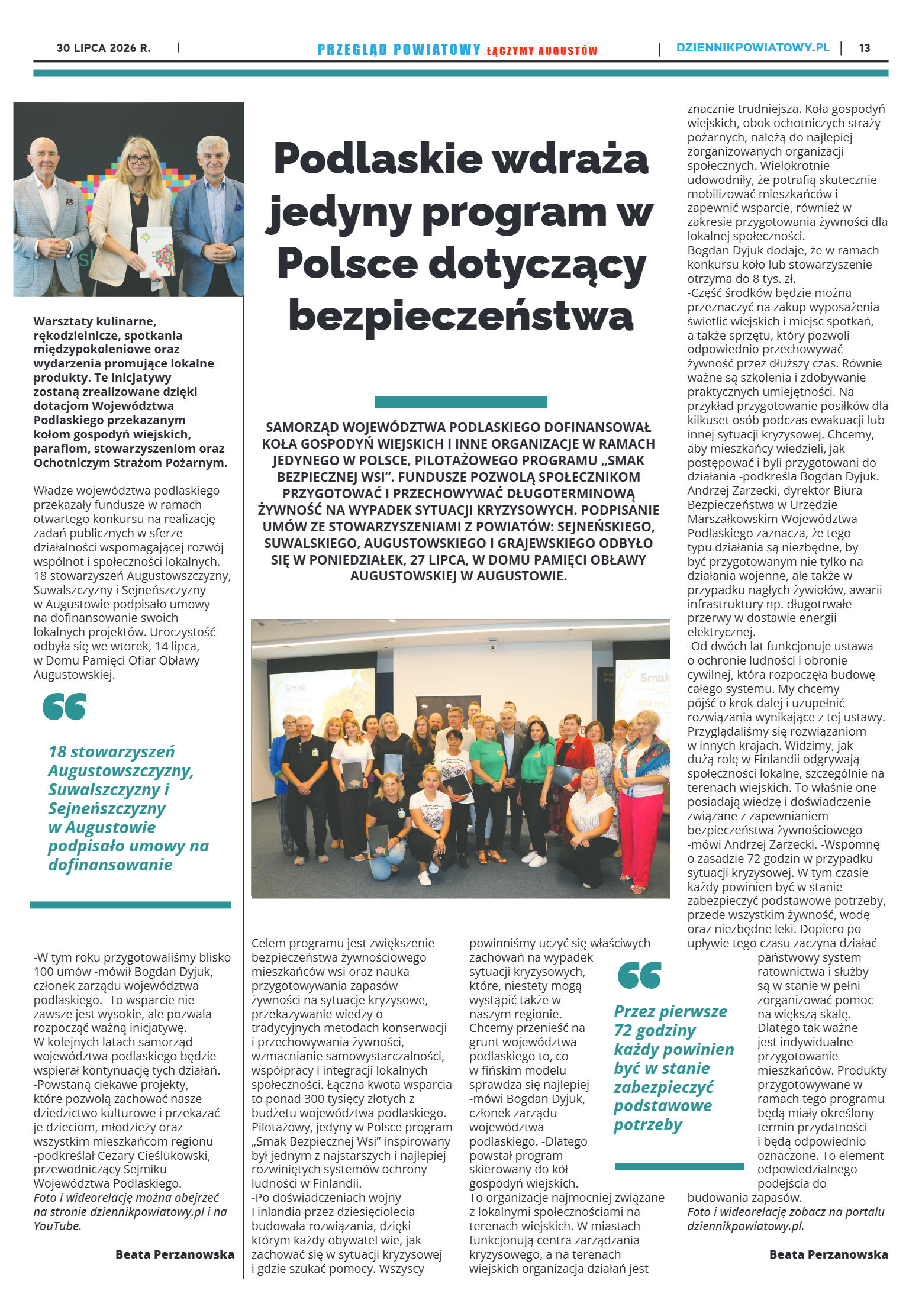 Miesięcznik Przegląd Powiatowy nr 7 z dnia 30 czer - strona 13
