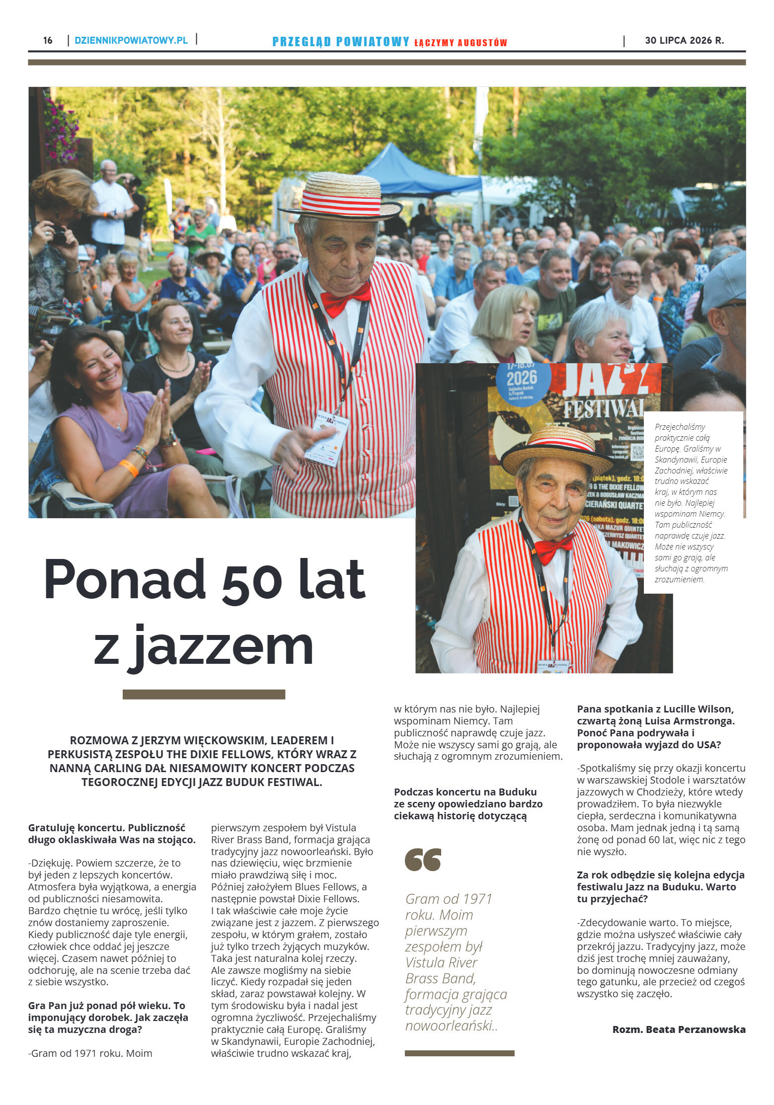 Miesięcznik Przegląd Powiatowy nr 7 z dnia 30 czer - strona 16