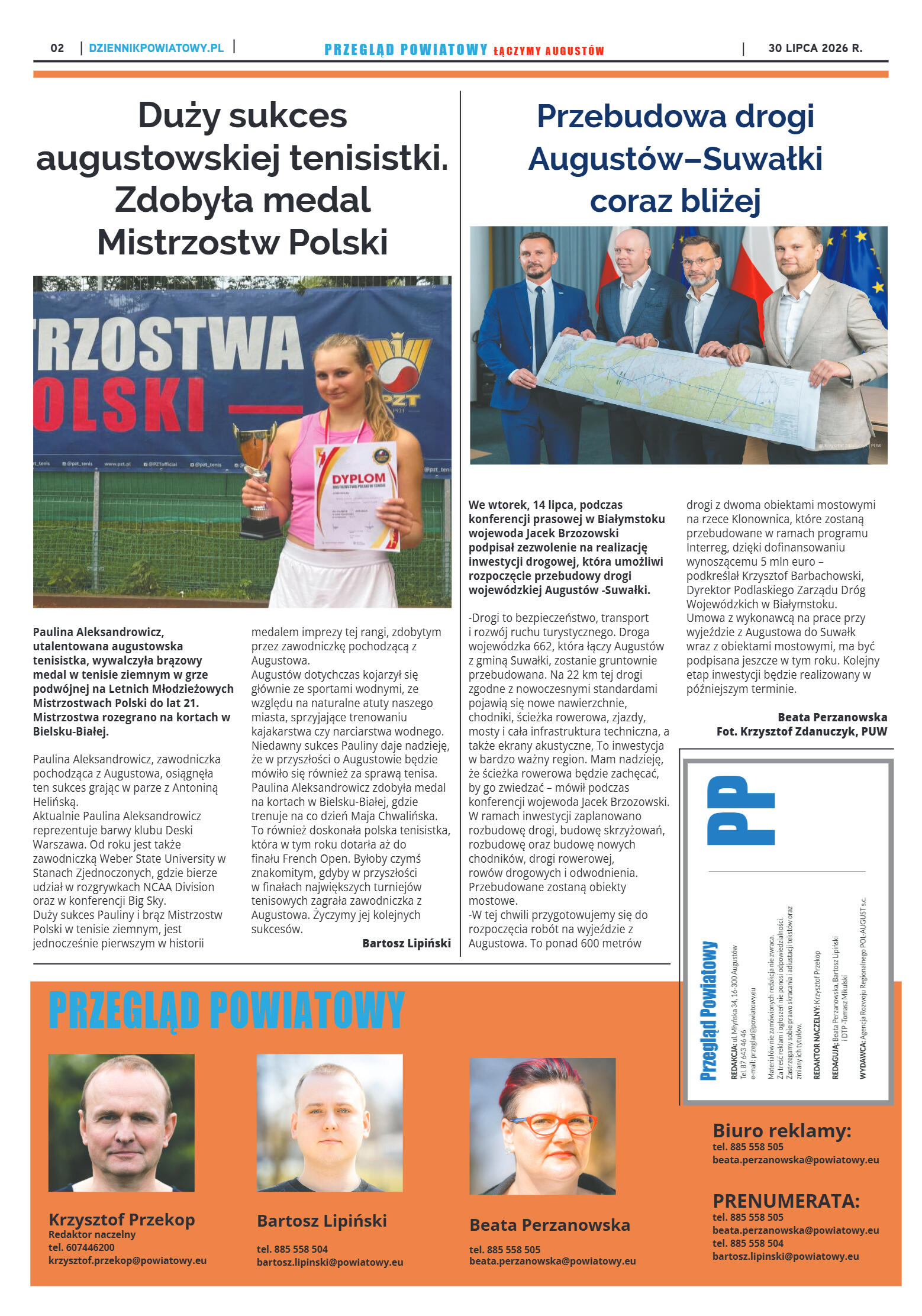Miesięcznik Przegląd Powiatowy nr 7 z dnia 30 czer - strona 2