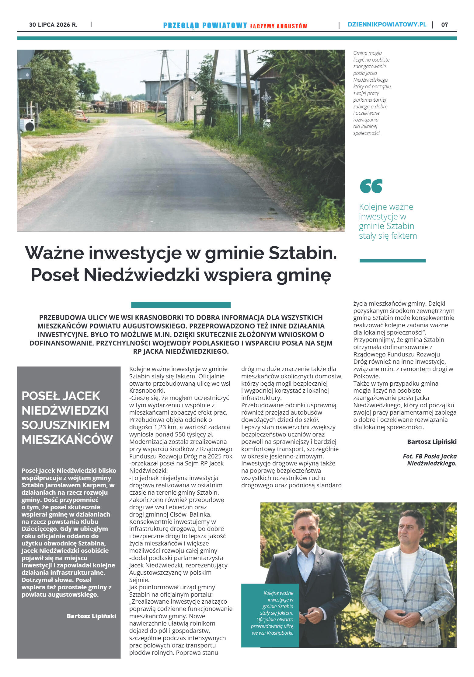 Miesięcznik Przegląd Powiatowy nr 7 z dnia 30 czer - strona 7