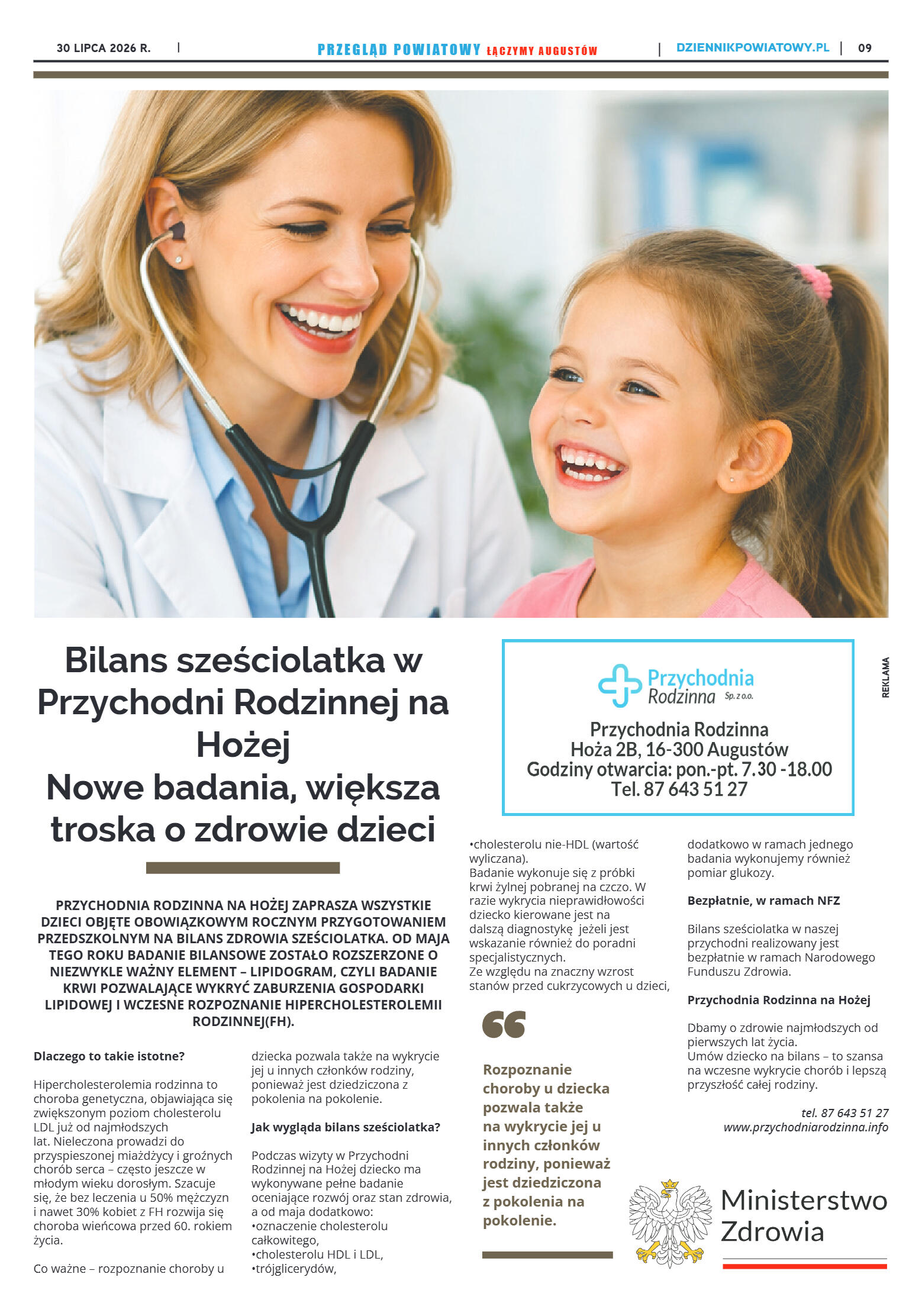 Miesięcznik Przegląd Powiatowy nr 7 z dnia 30 czer - strona 9