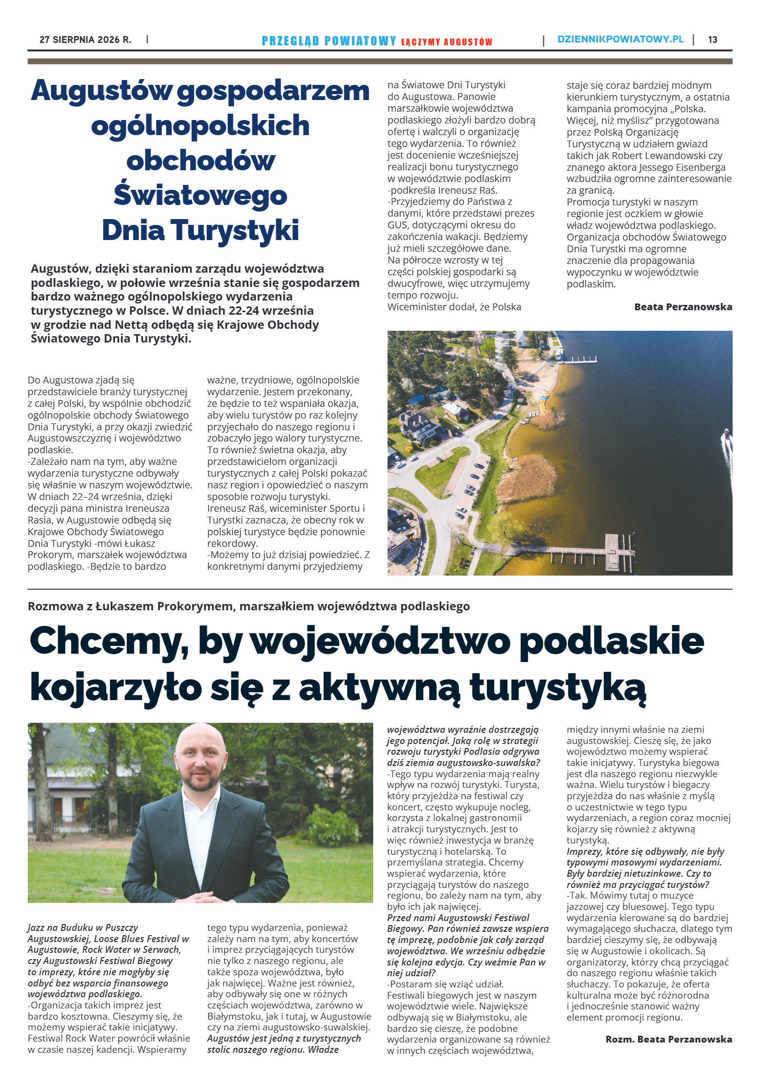 Miesięcznik Przegląd Powiatowy nr 8 z dnia 27 sier - strona 13