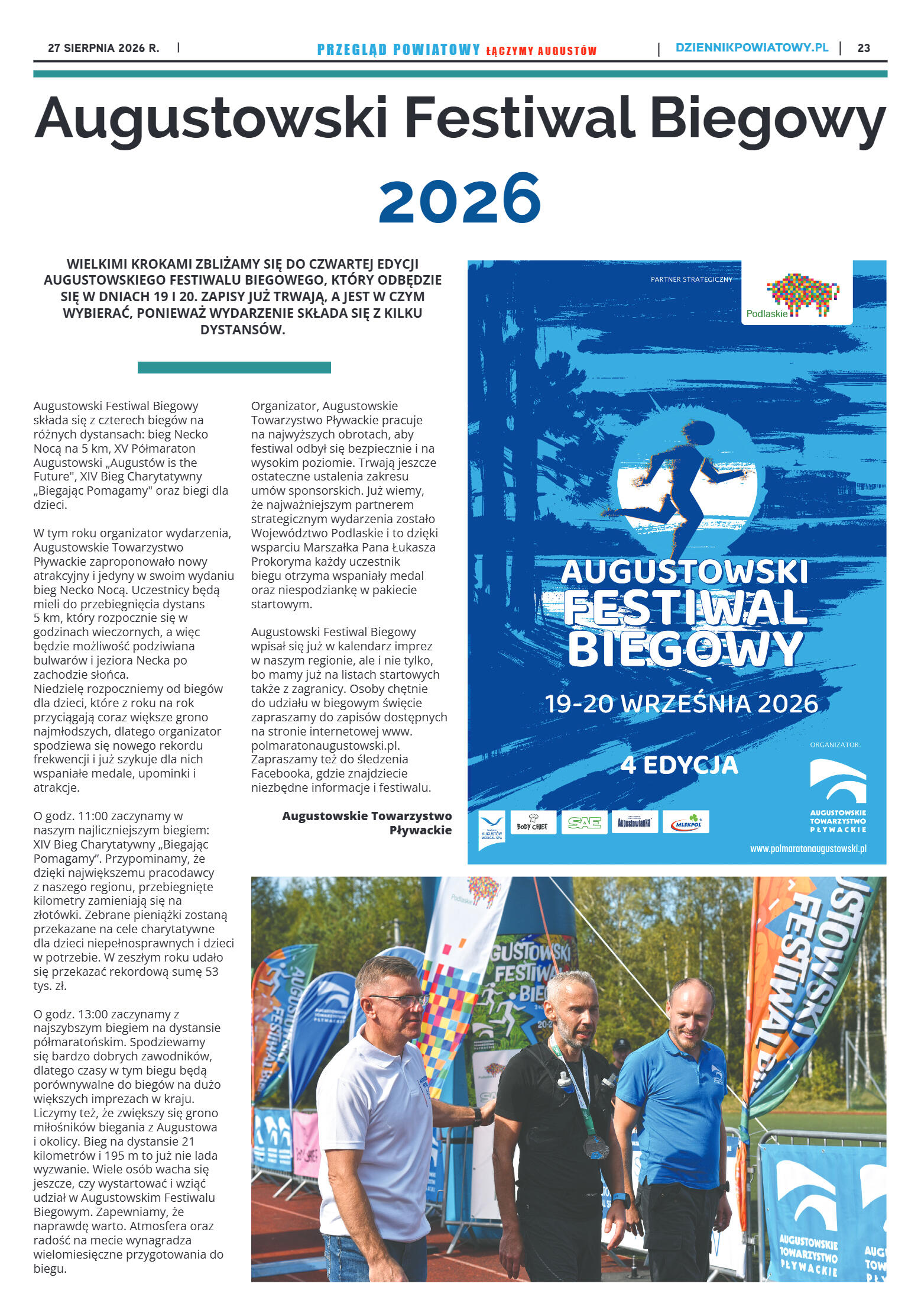 Miesięcznik Przegląd Powiatowy nr 8 z dnia 27 sier - strona 23