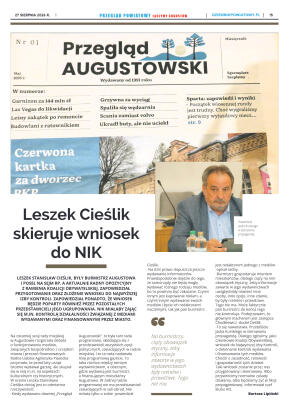 Miesięcznik Przegląd Powiatowy nr 8 z dnia 27 sier - strona 15