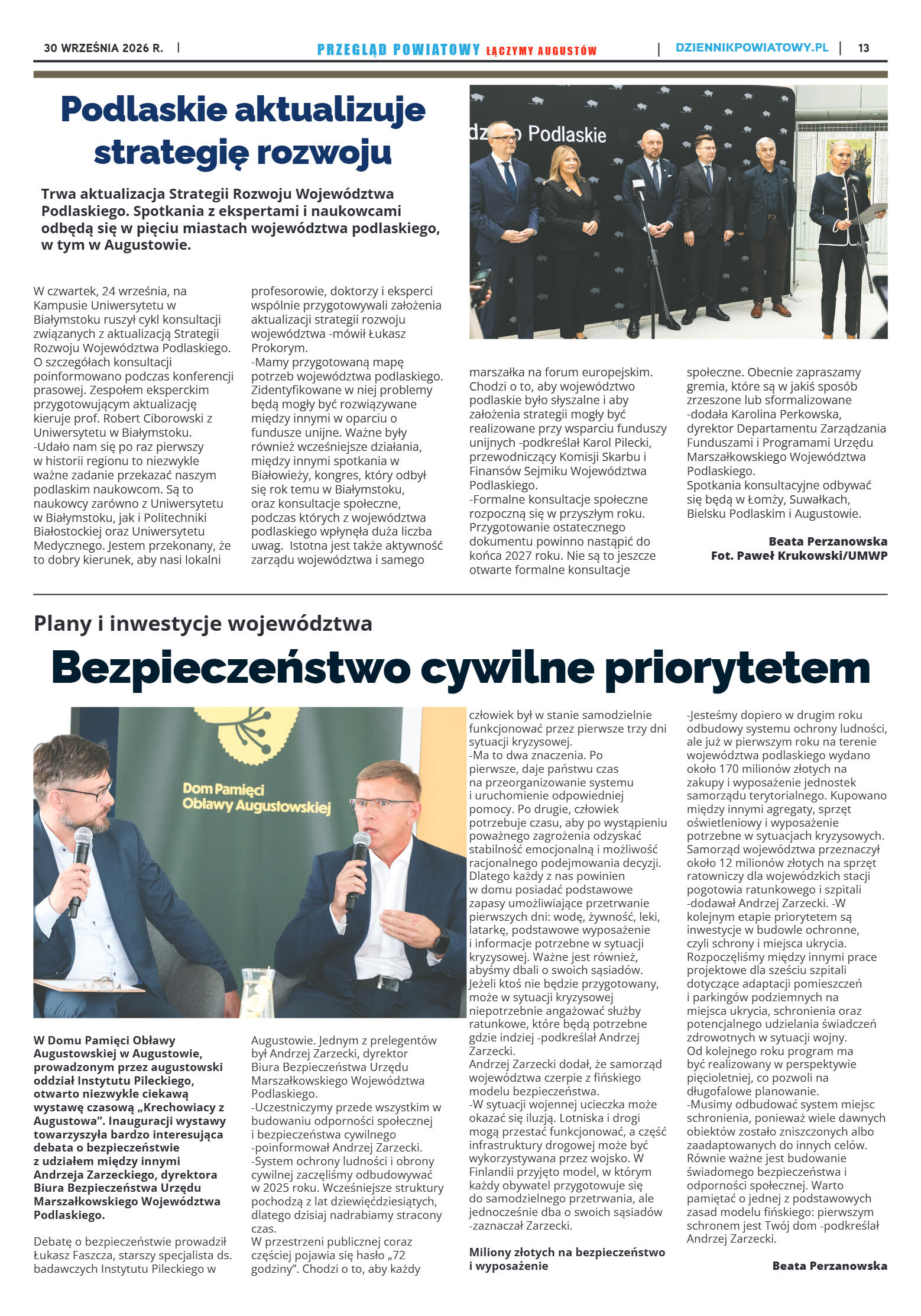 Miesięcznik Przegląd Powiatowy nr 9 z dnia 30 wrze - strona 13