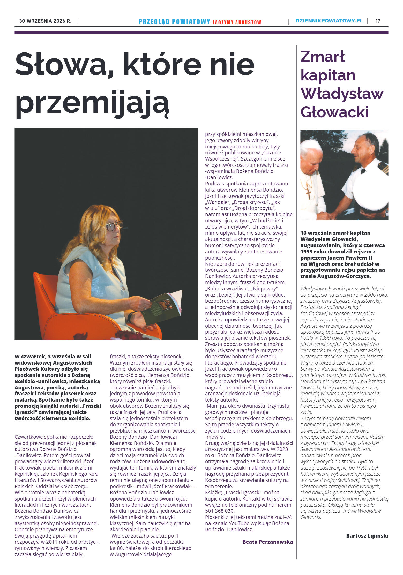 Miesięcznik Przegląd Powiatowy nr 9 z dnia 30 wrze - strona 17