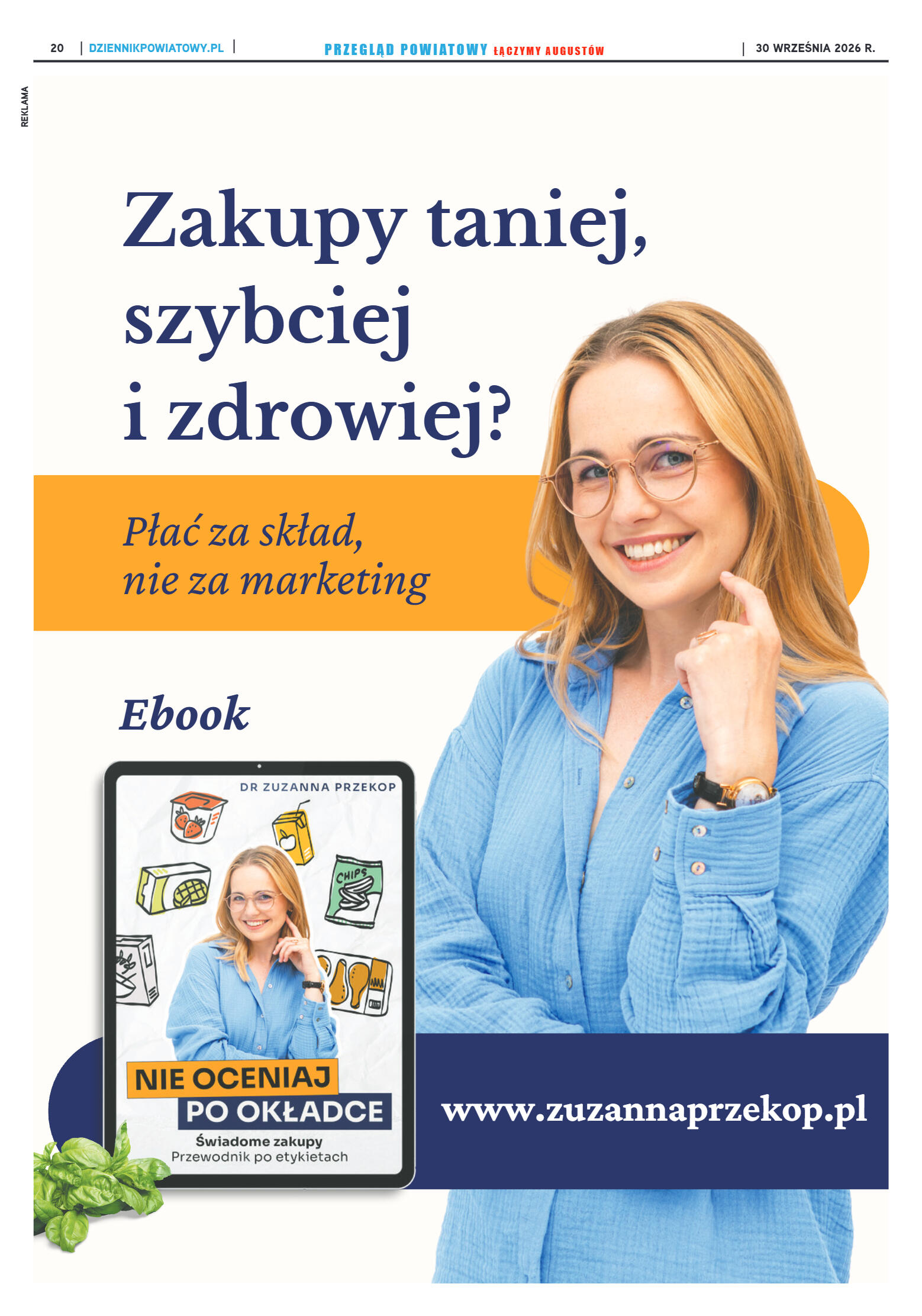 Miesięcznik Przegląd Powiatowy nr 9 z dnia 30 wrze - strona 20