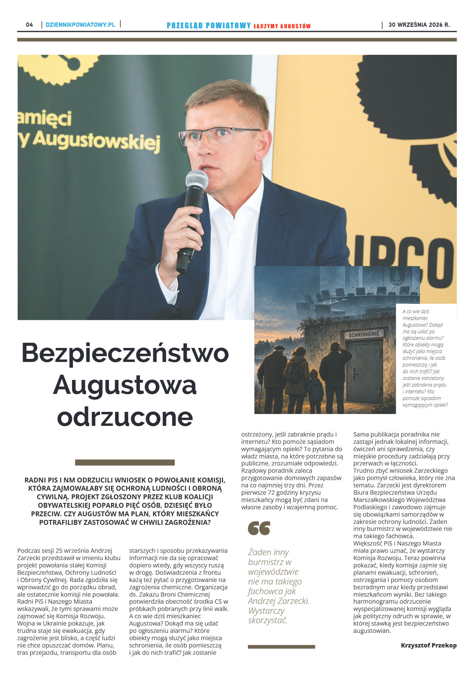 Miesięcznik Przegląd Powiatowy nr 9 z dnia 30 wrze - strona 4