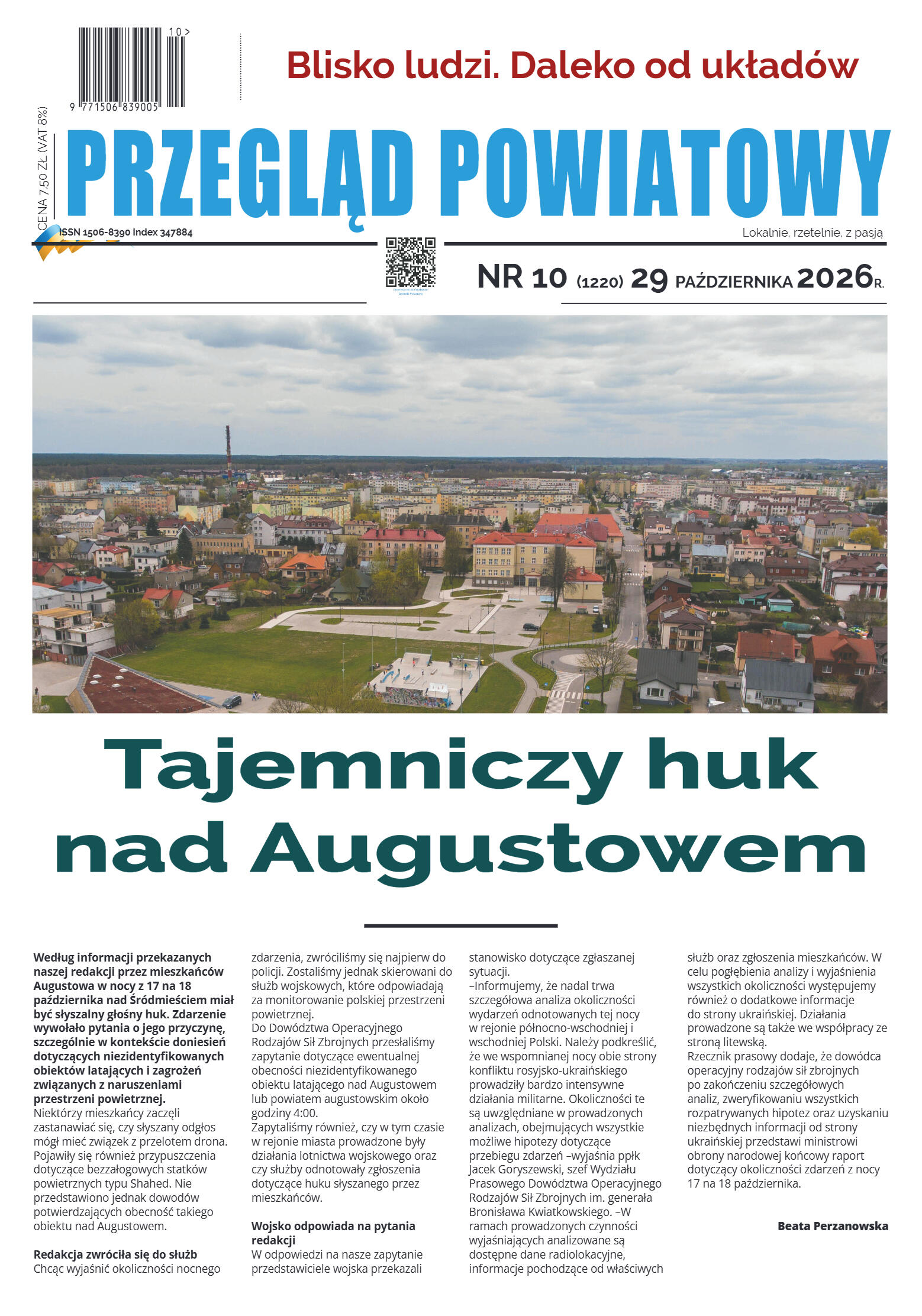 Miesięcznik Przegląd Powiatowy nr 10 z dnia 29 paź - strona 1