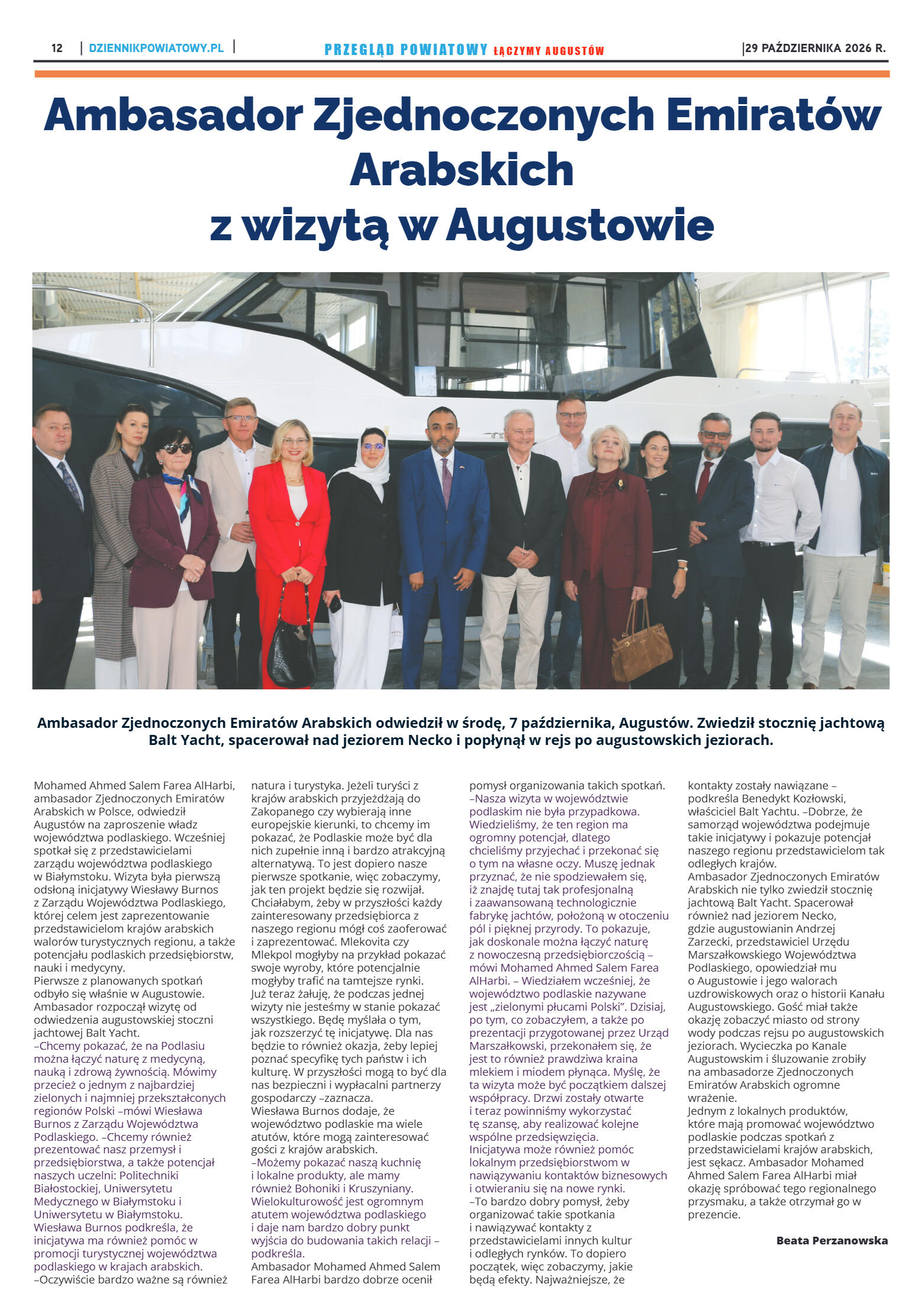 Miesięcznik Przegląd Powiatowy nr 10 z dnia 29 paź - strona 12