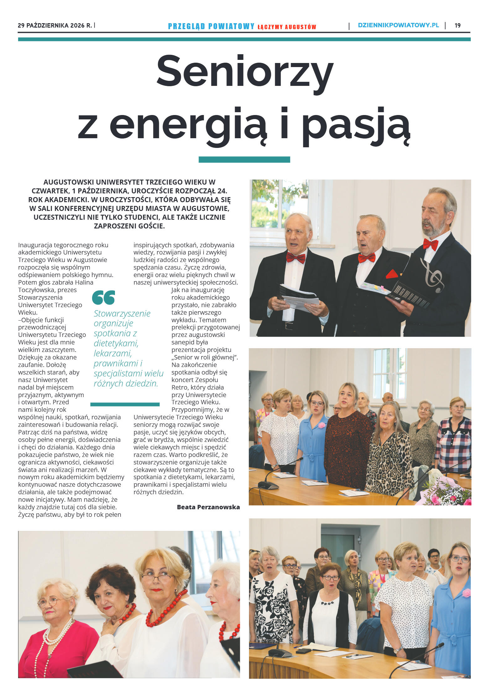 Miesięcznik Przegląd Powiatowy nr 10 z dnia 29 paź - strona 19