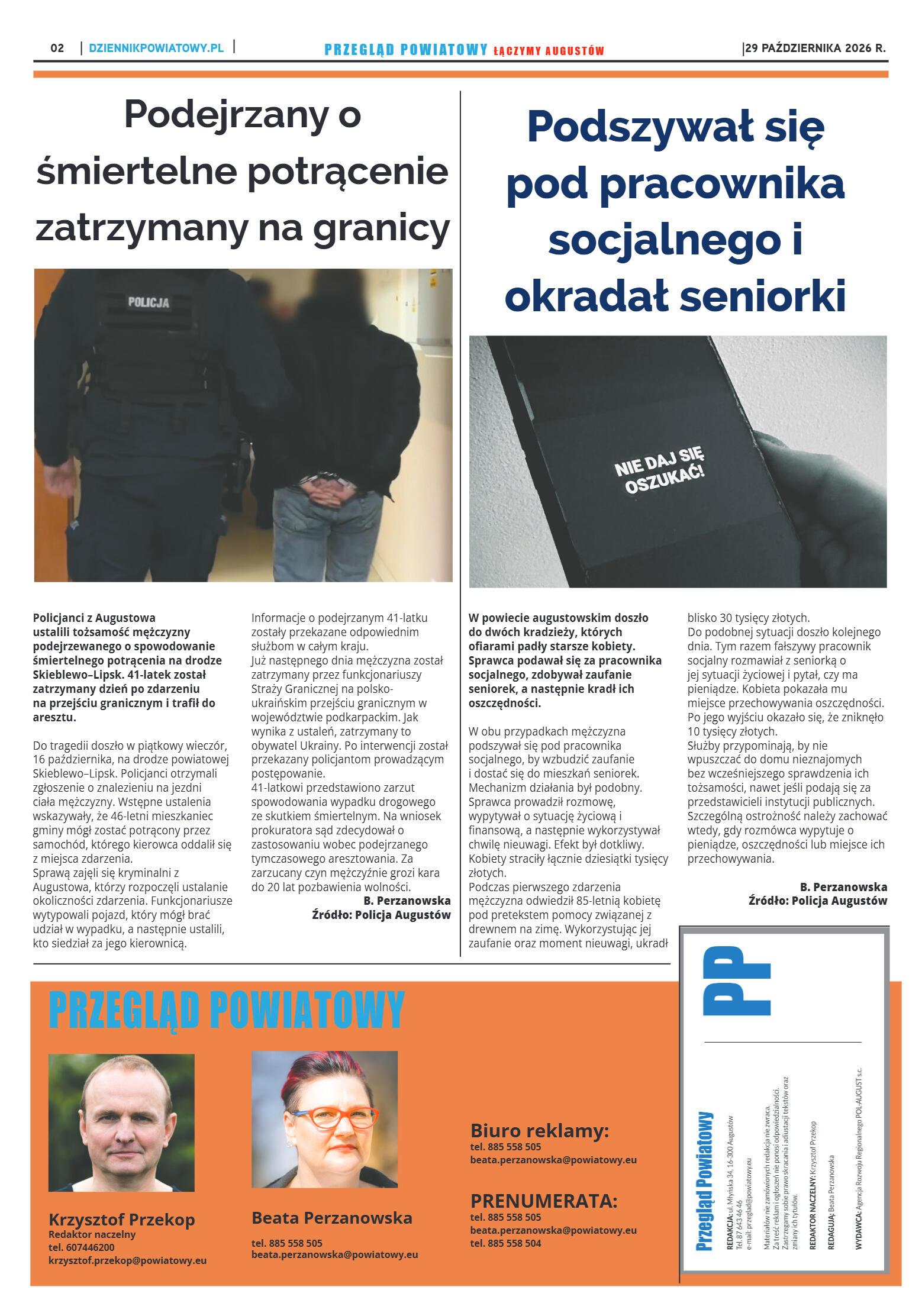 Miesięcznik Przegląd Powiatowy nr 10 z dnia 29 paź - strona 2