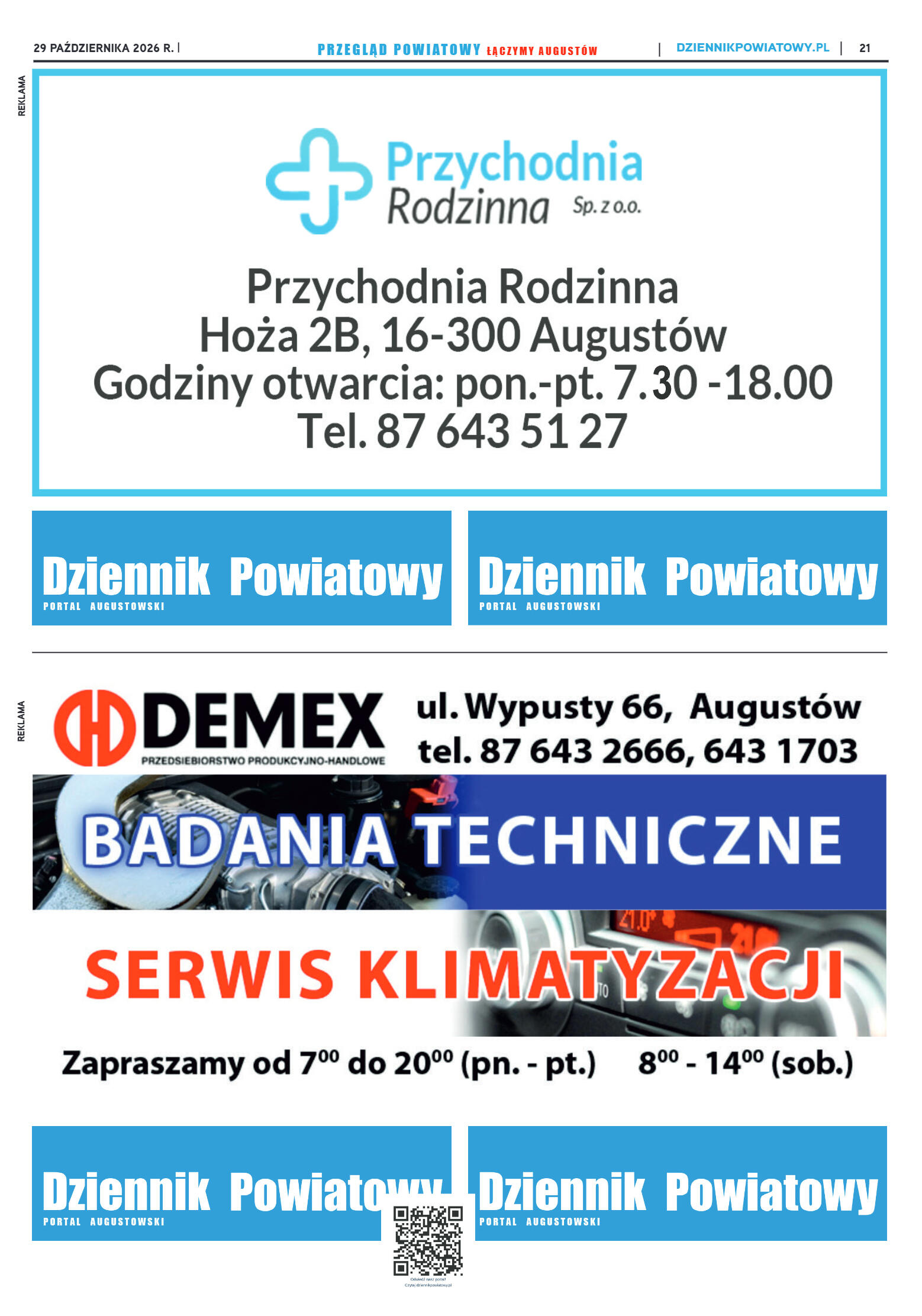 Miesięcznik Przegląd Powiatowy nr 10 z dnia 29 paź - strona 21