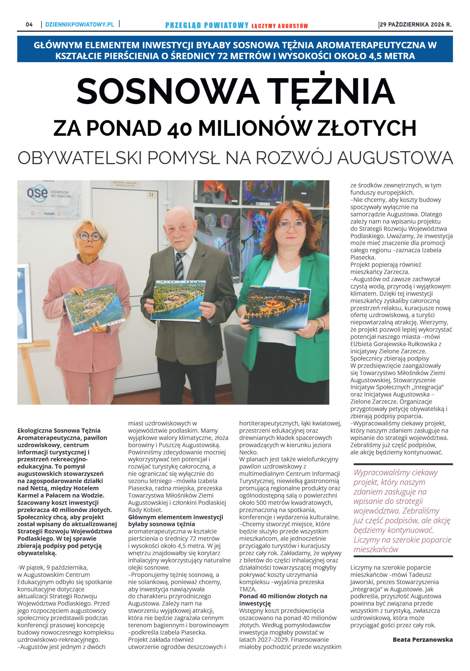 Miesięcznik Przegląd Powiatowy nr 10 z dnia 29 paź - strona 4