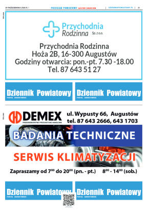 Miesięcznik Przegląd Powiatowy nr 10 z dnia 29 paź - strona 21