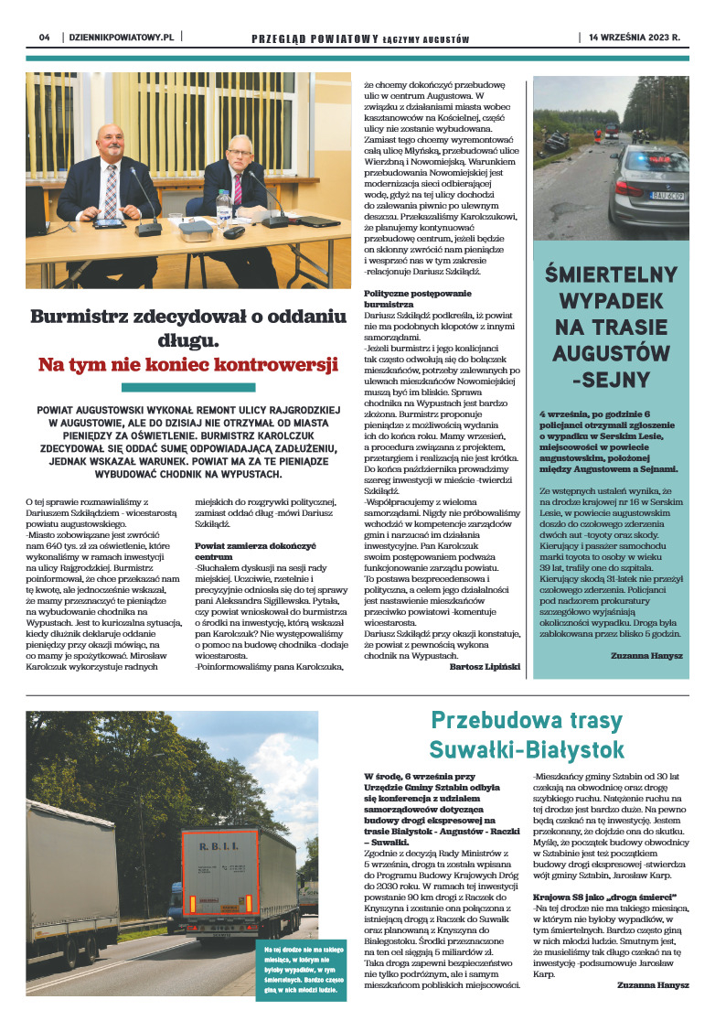 Wydanie Przeglądu Powiatowego nr 33/1157 z 14-09-2 - strona 4