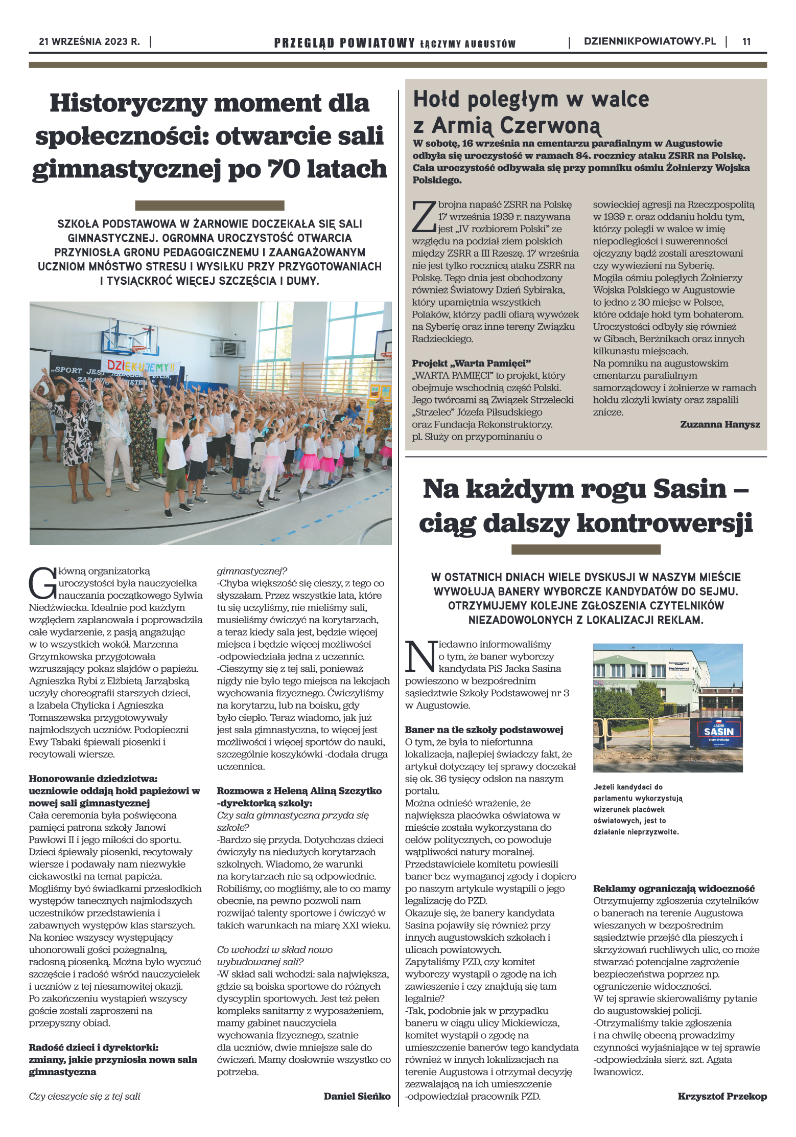 Wydanie Przeglądu Powiatowego nr 34/1158 z 21-09-2 - strona 11