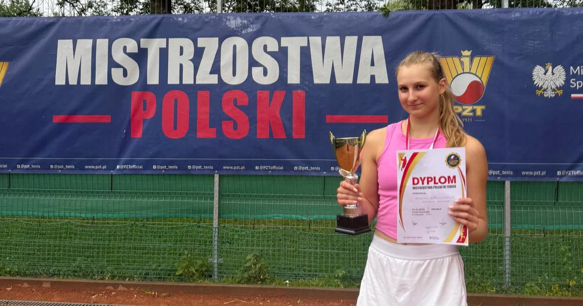 Duży sukces augustowskiej tenisistki. Zdobyła medal Mistrzostw Polski!